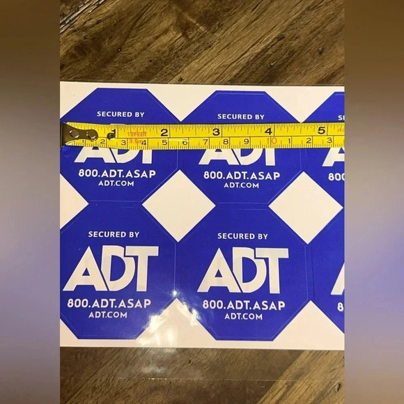 NWT ADT Security System Window/Door Decals/Stickers (6 pc) Protected by ADT - Picture 2 of 2
